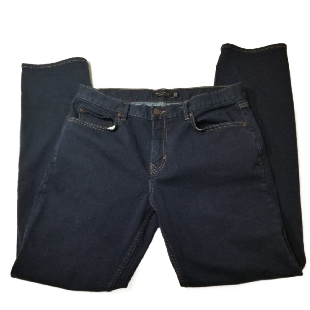 Banana Republic Men's Slim Jeans in Dark Blue Size 35